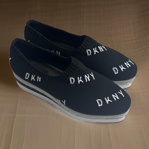 Women's DKNY Platform Espadrilles with Lior Logo Size 8/38.5 - Picture 7 of 9
